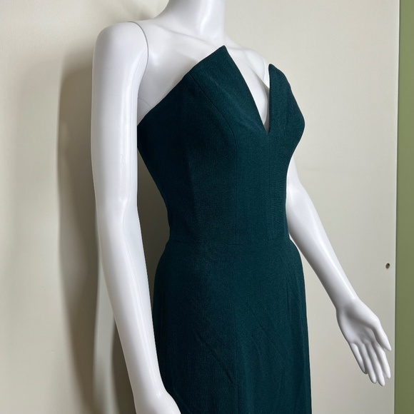 Dress the Population Emerald Green Formal Gown Strapless Boned Bodice, S NWOT - Picture 15 of 16